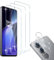 HidWee Cristal Templado Compatible con OnePlus Nord CE 4 Lite 5G, 3 Piezas Protector de Pantalla + 2 Pcs Protector de Lente Cámara, 9H Dureza Sin Burbujas Cristal Templado para OnePlus Nord CE4 Lite