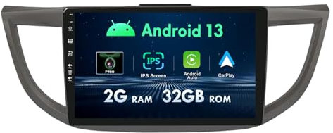 MISONDA Radio de Coche Android Doble DIN para Honda CRV (2012-2016) DSP + Carplay, soporta Dab + WLAN, BT, GPS, AUX, MirrorLink, WiFi, RDS - 2G + 32G