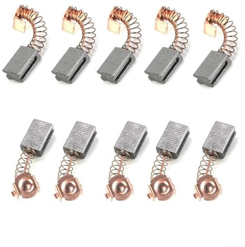 Escobillas de carbono de repuesto de 5 x 8 x 12 mm para restaurar el freno del motor, paquete de 10