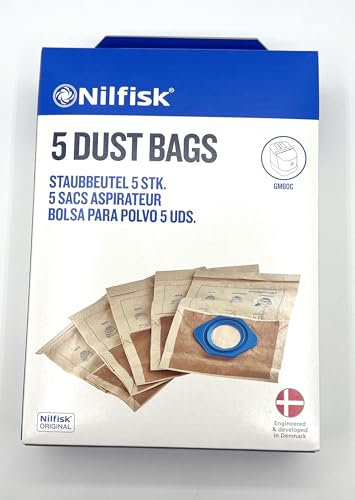 Bolsas Compatibles con Aspiradora Nilfisk GM80 Classic 82095000 - Recambio Original de Calidad