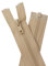 YaHoGa 2 pezzi 100 cm cerniera plastica 5 mm divisibile chiusura lampo lampo per giacche beige