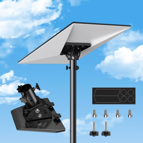 Starlink Gen 3 Montage-Kit - Rohradapter, Edelstahl-Stangenhalterung, winkelverstellbares Starlink-Montage-Kit für Gen 3 Dachmontagezubehör (passend für max. 3,5 cm Stangen)