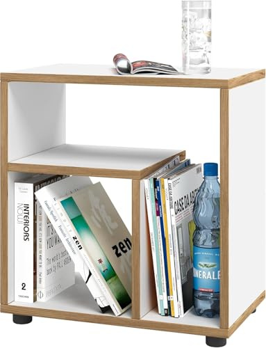 VCM Holz Beistelltisch | Couchtisch schlicht | Maße H. 55 x B. 50 x T. 30 cm | Nachttisch | Kaffeetisch - Zeito