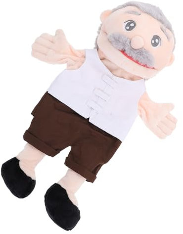 MOLUCKFU Handpuppe Kuscheltiere Für Kinder Kinderpuppen Spielzeug Dekorative Fingerpuppe Kinder Fingerpuppe Cartoon-fingerpuppen Lehrstütze Familienspielpuppe Superweicher Stoff Weiß