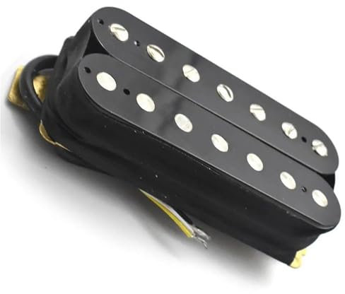 Humbucker de guitarra eléctrica de 7 cuerdas pastilla de doble bobina pastilla dividida Eléctrica Guitarra Pastillas Repuesto(Black Neck)