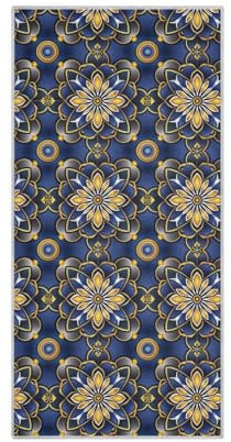 EtherSpher Mandala-Handtuch, Mikrofaser, schnell trocknend, Übergröße, Waschlappen, Sporthandtuch, XL, 76,2 x 38,1 cm