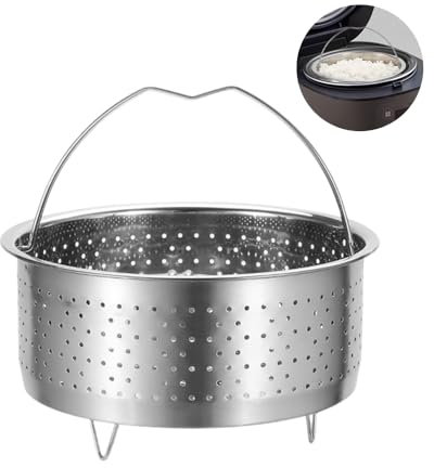 YZROHYI Panier Vapeur INOX 17.5 CM,Panier Cuisson,Stainless Steel Steamer Basket,Panier Autocuiseur Réutilisable,Panier Cocotte Minute,Cuiseur Panier pour Casserole pour Cuisson Aliments