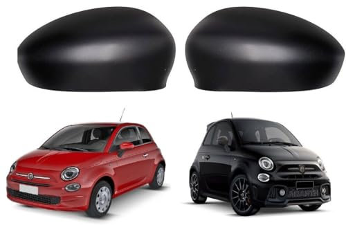 Coppia Calotte Specchio Retrovisore SX DX Per FIAT 500/500 ABARTH Dal 2007