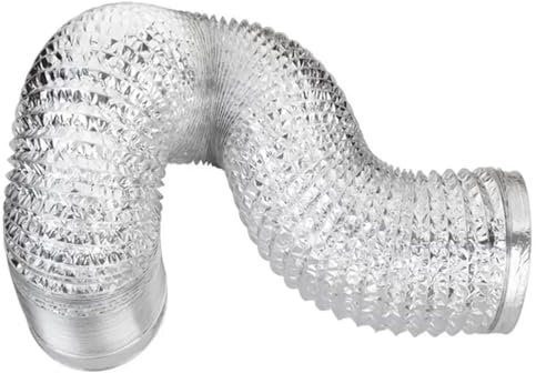 WENYOG Abluftschlauch Schlauch Trockner Entlüftungskanal Kanalisierung Flexible Luftbelüftung Auspuff Aluminium Heizung Fan Flex Zoll Klemme Isolierte Ellenbogen Klimaanlage(Dia.80mm,Length 1M)