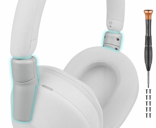 SOULWIT Headphones Broken Hinge Fix Linking Connectors Repair Kit for Sony WH-1000XM5 (WH1000XM5), Replacement Folding Joints for Headband Side Cover Slider Accessories - Silver