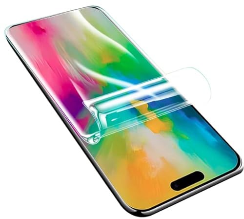 LXEEOLX [2 Pack Hydrogel Screen Protector for iPhone 16 Pro Max, Upgraded High Sensitivity Non-breakable Flexible TPU Screen Protector (No Tempered Glass)