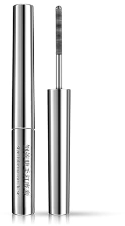 Iron Eye Mascara Mit Metallbürste, Natürliche, Verlängernde Und Pflegende Mascara, Borstenlose Metallwimpernbürste, Waschbare Metal Wand Mascara, Wimperntusche Für Ältere Und Junge Frauen (1Pc)