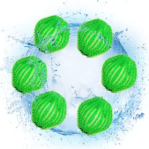 6PCS Sfere per Capelli Raccoglitore di Lanugine Riutilizzabile Anti-avvolgimento per Lavatrice e Asciugatrice Pratico per Rimuovere i Peli Ridurre le Rughe Tubi Ostruiti