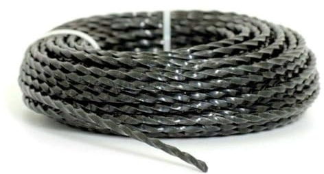 Strapazierfähige Trimmerschnur, 2,4 mm Durchmesser, 15 m Länge, für Rasentrimmer und Freischneider, Gartenpflege