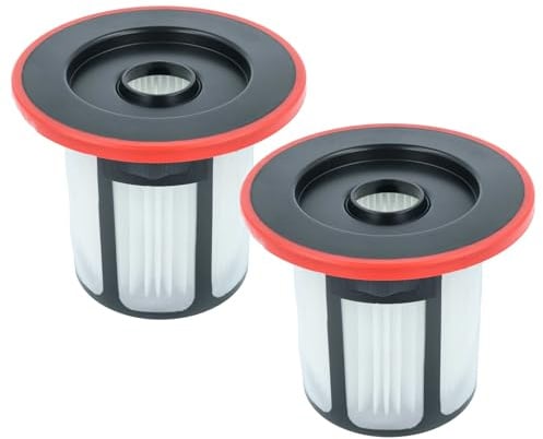vhbw 2x Staubsaugerfilter Ersatz für Bosch 12033216 für Staubsauger - HEPA-Filter Rot Schwarz Weiß