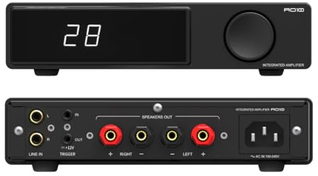 SMSL AO10 HiFi Amplifier, 2-Channel Stereo Class D Power Amp | 100W Output for Passive Speakers | Desktop Home Audio Amplifier with 12V Trigger, Treble & Bass Control, and EQ Modes