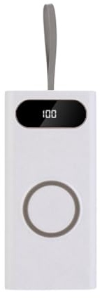 IJSDNVJNDX DIY 18650 Battery Box Fast Charging 22.5W with 15W Wireless Charging and LCD Display Detachable Mobile Power Box Kit B