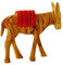 Bethlehem Gifts TM Bethlehem Olive Holz Esel Figur Statue Jerusalem 5 Red Saddle