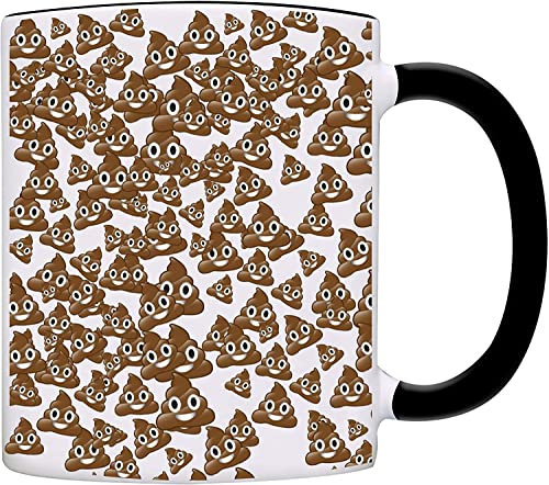 Tasse Poo Poop Everyhwere Emoji-Kaffeebecher-0004-schwarz