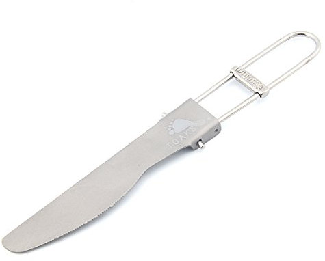 TOAKS Ultralight Titanium Tableware Outdoor Flatware Cutlery Fork and Spoon