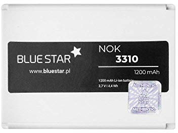 Bluestar Akku Ersatz kompatibel mit Nokia 3310/3410 / 3510 / 3510i 1200 mAh Austausch Batterie Accu Nokia BLC-2