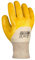 texxor 12 Stück Nitril-Handschuhe 2356, Strickbund, Packung, natur-gelb, 10/XL, Nitrilhandschuhe, Strickbundhandschuhe, Arbeitshandschuhe