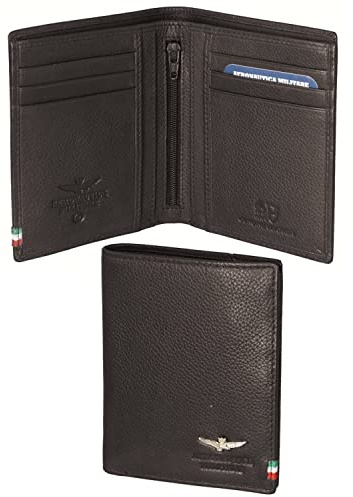 dielle manifatture srl Portafoglio Flag verticale tasconcino portaspicci in pelle