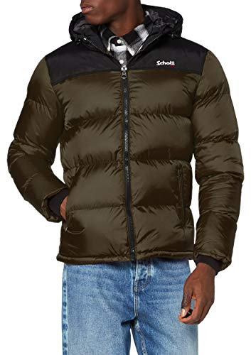 Schott NYC Mixte Utah2 Doudoune, Kaki, S EU