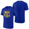 Icon Sports FC Barcelona Logo T-Shirt, Herren, Fußballfans, Kurzarm, T-Shirt, Blau, L