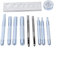 11pcsDie Punch Snap Kit, Cuero Puch Herramienta Remache Setter con base de metal remache abovedado de fijación Herramienta para perforar agujero e instalar