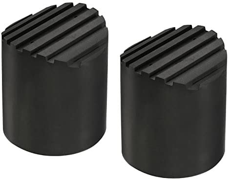 sourcing map Ladder Non-Slip Feet Mat 42mm ID Rubber Round Telescopic Ladder Accessories Pad Cover Cushion for Ladder Protection Black Pack of 2