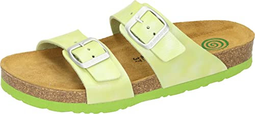 Dr. Brinkmann Pantoletten in Übergrößen Grün 700339-71 große Damenschuhe, Größe:42