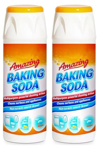 Amazing Baking Soda Powder, 500g, Pack of 2 | Multipurpose Cleaning, Non-Scratch Natural Cleaner for Surfaces & Appliances