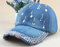 Baseball Cap Damen Basecap Kappe Herren Unisex Mütze Hut Baseballkappe Mode Freizeit Frau Kappe Neue Denim Hip Hop Caps Mit Wassertropfen Strass Vintage Jean Baumwolle N Für Männer 4