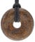 Lebensquelle Plus Edelstein Donut Ø 30 mm + Baumwollband | Naturstein Anhänger Halskette | Echte Heilsteinkette inkl. Band (Bronzit)