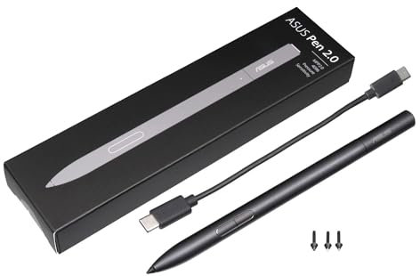 Asus 04190-00270500 Original Pen 2.0 für TravelMate Spin B1 (B118-RN), Pavilion x360 14-ba000, Yoga 520-14IKB (80X8/80YM)