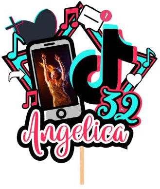 decoración tarta cumpleaños, cake topper personalizado, adorno pastel, fiesta cumpleaños (basico)