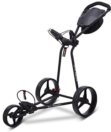 Big Max TI-TWO 3-Rad Golftrolley (Schwarz)