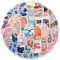 50 Pcs Cartoon Beverage Bottle Stickers, Cute Lovely Sticker for Kids Boys Girls Adult, Durable Aesthetic Vsco Decals for Water Bottle Laptop Skateboard Bicycle Motorbike Car Computer Scrapbook