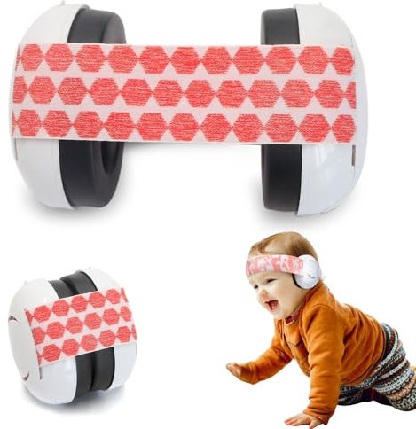 FENGQ Cuffie per Neonati Elastiche Regolabili, Cuffie Neonato Antirumore, Protezione dell'udito per Bambini e Neonati per Neonati di Età Compresa Tra 0-2 Anni per Vita Quotidiana, Feste