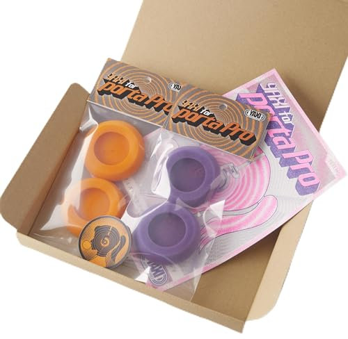 YAXI Ohrpolster für Koss PortaPro, 2 Paar, Violett + Orange