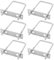 APACALI 6 tornillos M8, 60 x 120 mm, tornillos en U, acero inoxidable M8, pernos en U con tuerca placa de marco, arandela, perno de aro para remolcar coches, barcos, reparación de tuberías
