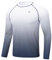 Huayuzh Rashguard Herren Schwimmen Langarmshirt Schwimm Tshirt Atmungsaktiv Schnelltrocknend Surfen Angeln Wandern Top Verlaufsfarbe Grau L