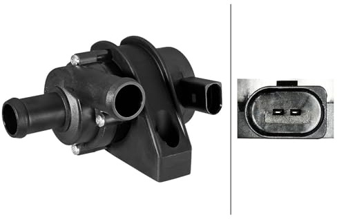 HELLA 8TW 358 304-561 Zusatzwasserpumpe - 12V - elektrisch | Kompatibel mit: AUDI A1, A3, A3 Cabriolet, A3 Sportback, A4 B8, A4 B8 Avant, A5, A5 Cabriolet, A5 Sportback, Q3, Q5, Q5 Van