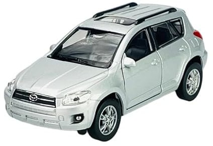 Welly Toyota RAV4 SUV Silber CA30W 2006-2013 ca 1/34-1/39 Metal Modell Auto Die Cast Neu im Kasten