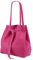 SH Leder ® Damen Echt Rindleder Shopper mit schleife und Innentasche in vielen Farben Schultertasche Henkeltasche 29x33cm Sandra G535 (Pink)