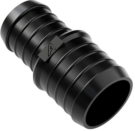 Plast rak reduceringsadapter 25 mm > 19 mm för slang