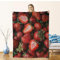 Erdbeer-Decke für Kinder und Mädchen, Flanell-Erdbeer-Decke, Geschenke, Erdbeer-Überwurfdecke für Sofa, Couch, Bett, Wohnzimmer, weich, warm, gemütlich, Erdbeer-Dekor, 152,4 x 127 cm