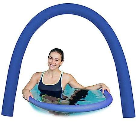 Nouilles de Piscine 2,6x60 Pouces en Mousse Creuse Piscine Noix de nage de nage en Mousse légère pour Enfants Nouilles de Piscine flottantes Bleu, Nouilles de Natation