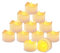 Radikor Lot de 12 Bougies LED, Bougie Chauffe Plat LED a piles, Bougie Electrique sans Flamme, Fausse Bougie avec une Lumière Jaune Chaude pour Mariage, Fête, Festival, Décorations de Noël, etc